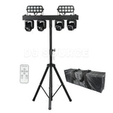 Cargar imagen en el visor de la galería, DJSOURCE Par Set LED RGBW 4in1 4x40W Beam Moving Head 20x6w LED RGBW Wash Strobe Effect Bar Stand For Party Dj Disco Club Wedding Stage