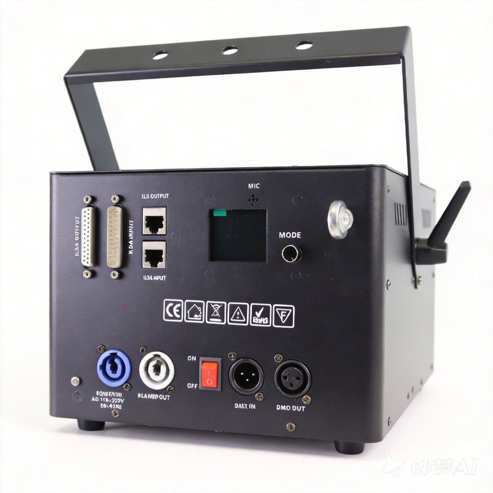 DJSOURCE RGB 8W Laser Light Bluetooth APP Control 30Kpps With LCD Display Animation Stage Laser Lighting Dj Club For Party Birthday