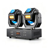 Cargar imagen en el visor de la galería, DJSOURCE 2Heads Moving Head LED 24x3W RGBW Beam + 6x10W Golden Strobe Lighting For Room Party Club Dj Disco Wedding Stage Lighting