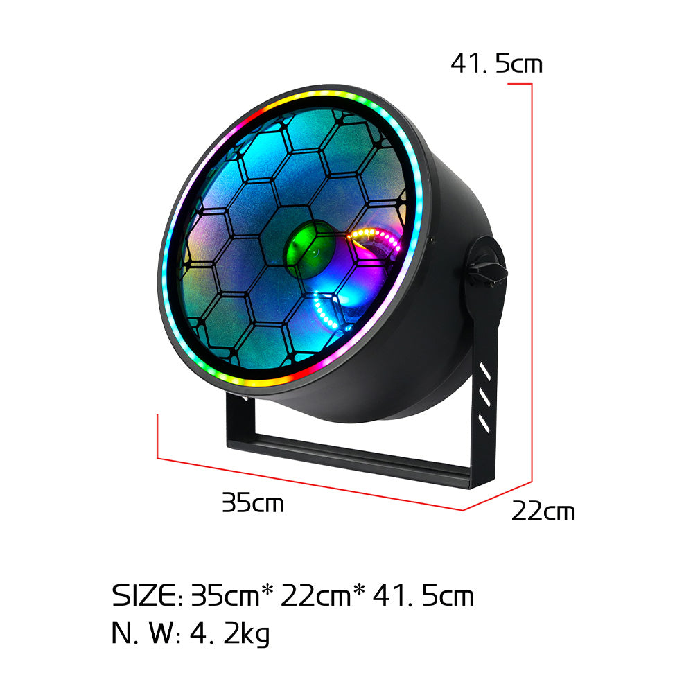 DJSOURCE LED 200W Beam With RGB Backlight Retro Stage Wash Effect Lighting For Dj Disco Club Wedding Party Club Indoor Strobe Stage Light