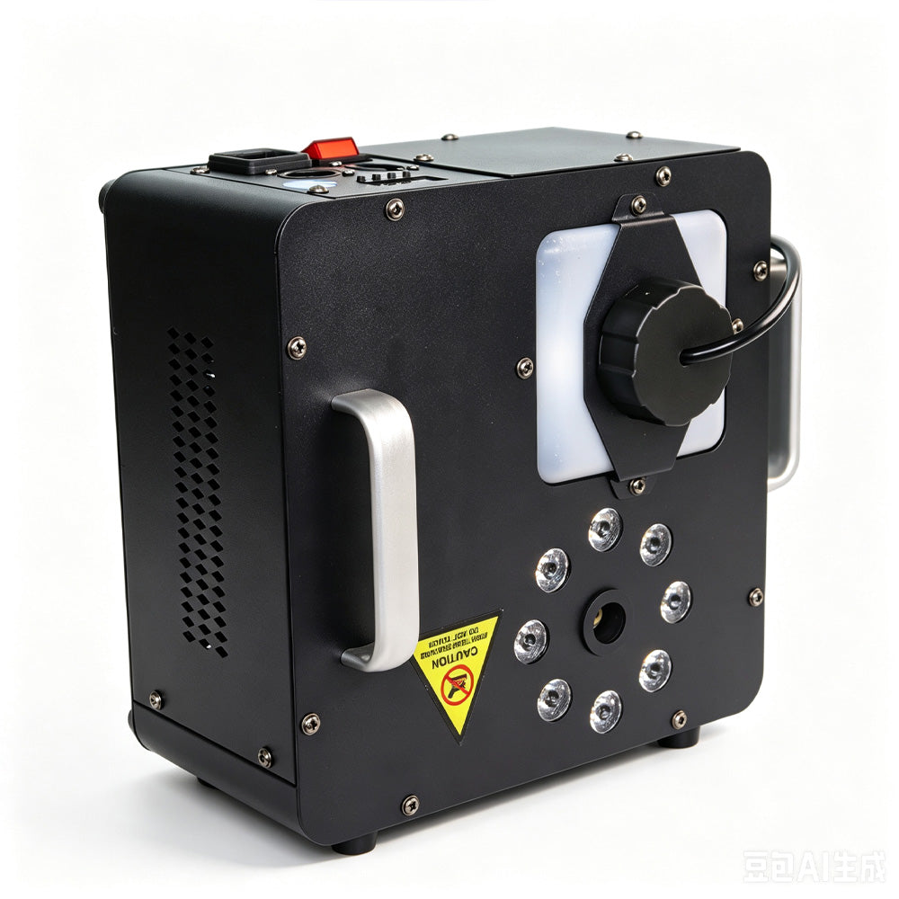 DJSOURCE 1500W Fog Smoke Machine Remote DMX Control LED RGB Light Haze Jet Effect Machine DJ Disco Nightclub Wedding Stage Equipment