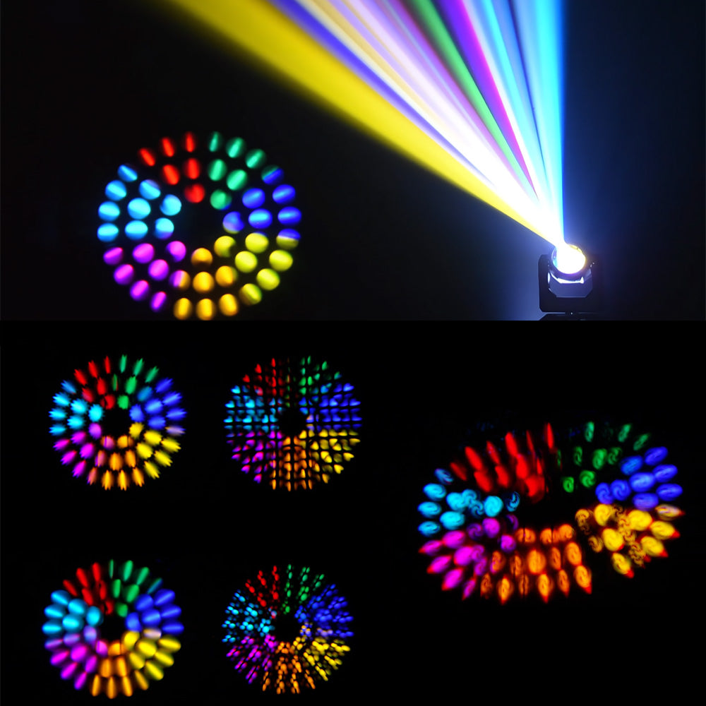 DJSOURCE 295W 14R Beam Spot Moving Head Lighting Array Prism DJ Disco Stage Light