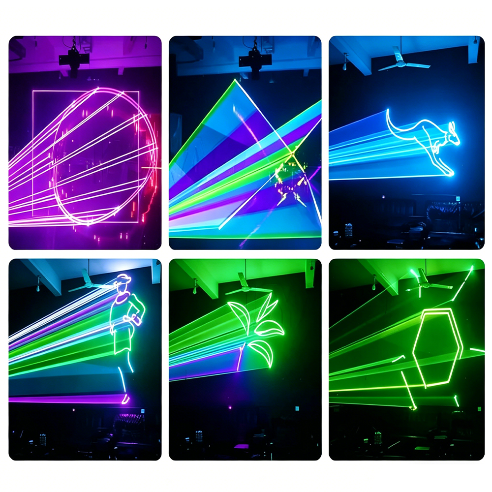 DJSOURCE 10W RGB Laser Light 30Kpps ILDA TTL For DJ Wedding