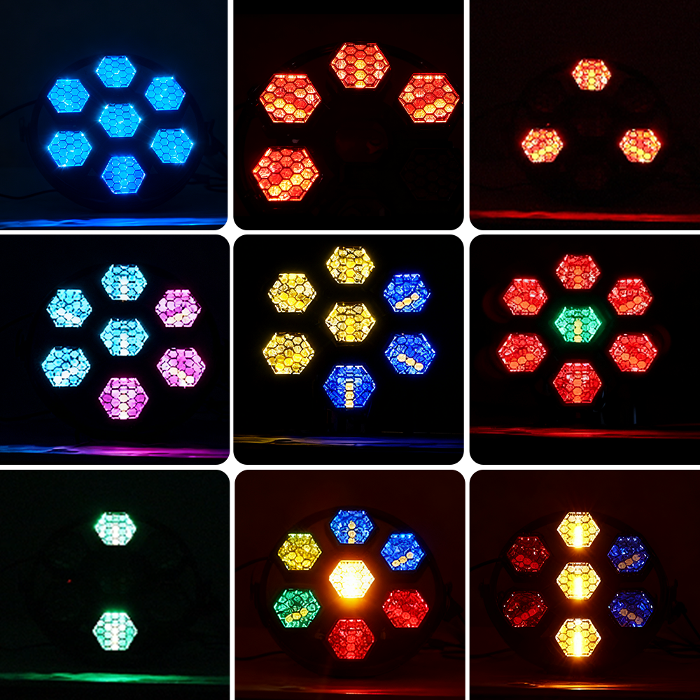 DJSOURCE 7x50W RGB LED Retro Light for DJ Disco Stage effect Lighting