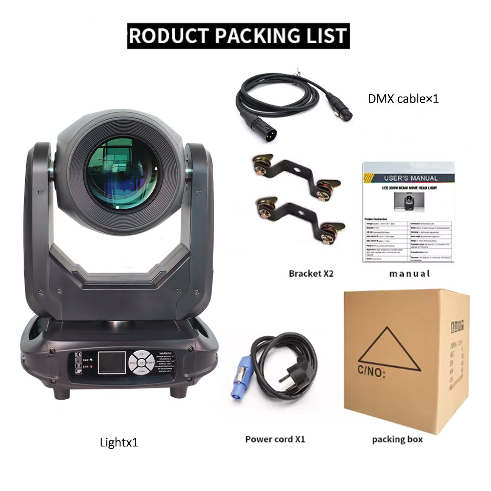 DJSOURCE 380W BSW 3in1 Moving Head Light For Dj Disco Club Bar Stage Lighting