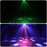 Cargar imagen en el visor de la galería, DJSOURCE LED 6x8W RGBW Bee Eye + RG Laser + Starry Sky + 3Patterns + Strobe Flash 5in1 Effect Stage Lighting For Party Club Wedding Stage Dj Disco Lighting