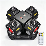Load image into Gallery viewer, DJSOURCE 4Arms LED 12x10W RGBW 4in1 with RG Laser Strobe Light Remote DMX Control For Party Dj Disco Wedding Indoor Ktv Room Effect Light