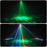 Load image into Gallery viewer, DJSOURCE Mini 50W 3Arms RGBW Beam Golden Strobe Green Laser Effect Moving Head Lighting For Home Party Club Dj Disco Wedding Stage Lights
