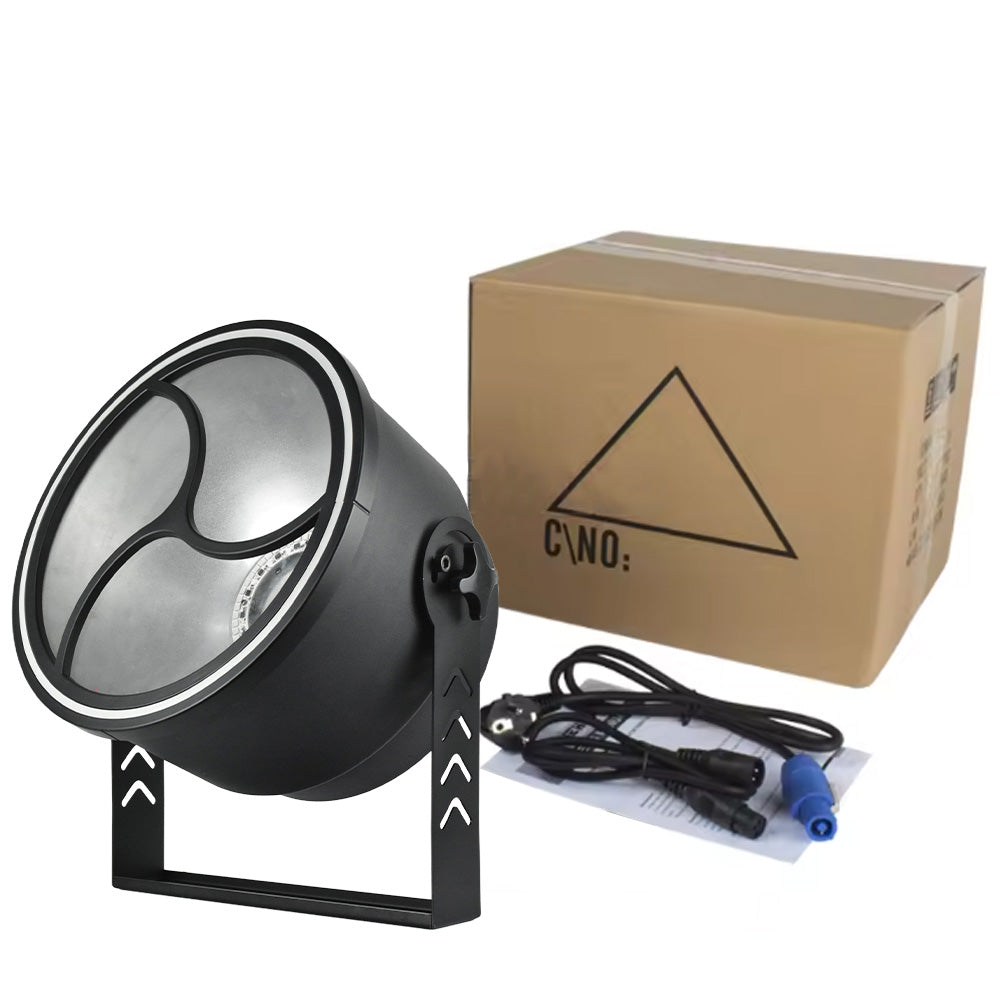 DJSOURCE 200W LED COB Retro With RGB Ring Wash Effect Light