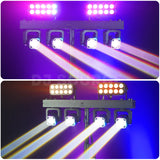 Cargar imagen en el visor de la galería, DJSOURCE Par Set LED RGBW 4in1 4x40W Beam Moving Head 20x6w LED RGBW Wash Strobe Effect Bar Stand For Party Dj Disco Club Wedding Stage