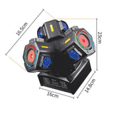Load image into Gallery viewer, DJSOURCE 3 Arms 9x10W RGBW Beam + RG Laser + Strobe 3in1 Effect Moving Head Light For KTV Room Party Dj Disco Wedding Stage Dance Party Bar Remote Control