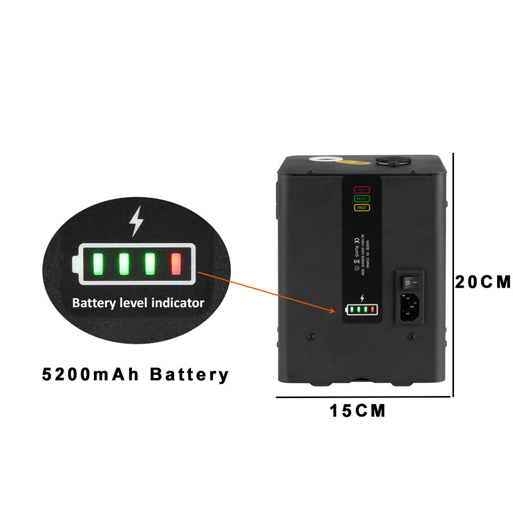 DJSOURCE Mini 400W Battery Power Cold Spark Spary Machine Remote Control 4Meters Height Spary For Indoor Party Concert Dj Disco Effect