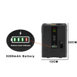 Load image into Gallery viewer, DJSOURCE Mini 400W Battery Power Cold Spark Spary Machine Remote Control 4Meters Height Spary For Indoor Party Concert Dj Disco Effect