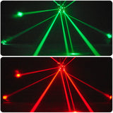 Load image into Gallery viewer, DJSOURCE 4Arms LED 12x10W RGBW 4in1 with RG Laser Strobe Light Remote DMX Control For Party Dj Disco Wedding Indoor Ktv Room Effect Light