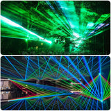 Load image into Gallery viewer, DJSOURCE Waterproof IP65 30W RGB Laser 40Kpps Scanner Beam Projector Animation Concert Dance Party Outdoor Event Wedding Stage Light