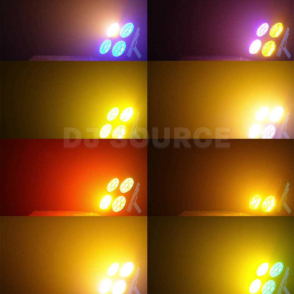 DJSOURCE LED 4x50W COB With RGB LED Retro Strobe Background Stage Dj Disco Lighting