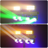 Cargar imagen en el visor de la galería, DJSOURCE Par Set LED RGBW 4in1 4x40W Beam Moving Head 20x6w LED RGBW Wash Strobe Effect Bar Stand For Party Dj Disco Club Wedding Stage