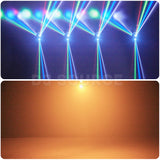 Load image into Gallery viewer, DJSOURCE Remote Control LED 12x3W RGBW 4in1 Beam 3LEDS Gold Strobe Moving Head Lights For Birthday Party Night Events Room DIsco