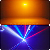 Cargar imagen en el visor de la galería, DJSOURCE 2Heads Moving Head LED 24x3W RGBW Beam + 6x10W Golden Strobe Lighting For Room Party Club Dj Disco Wedding Stage Lighting