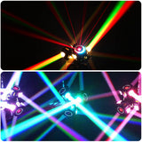 Load image into Gallery viewer, DJSOURCE 3 Arms 9x10W RGBW Beam + RG Laser + Strobe 3in1 Effect Moving Head Light For KTV Room Party Dj Disco Wedding Stage Dance Party Bar Remote Control