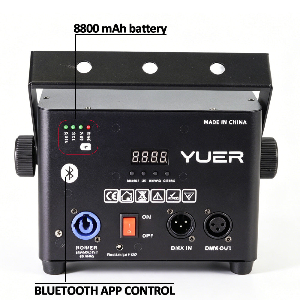 DJSOURCE 6W RGB Laser Battery Power Bluetooth APP Control Dj Projector Light