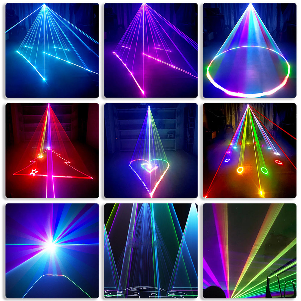 DJSOURCE 6W RGB Laser Battery Power Bluetooth APP Control Dj Projector Light