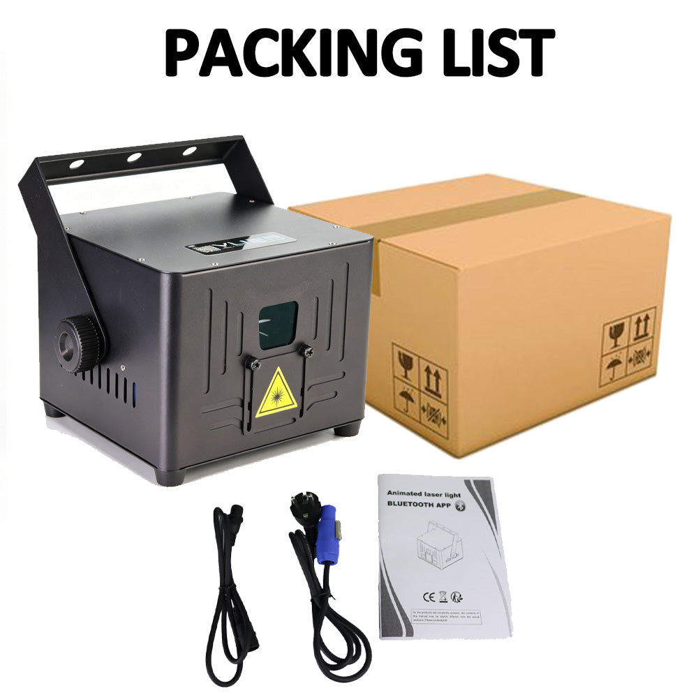 DJSOURCE 6W RGB Laser Battery Power Bluetooth APP Control Dj Projector Light