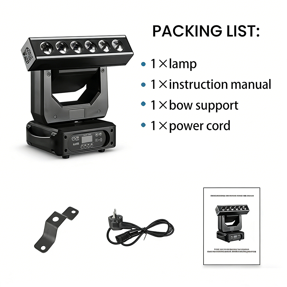 DJSOURCE 6x20w LED RGBW Moving head light