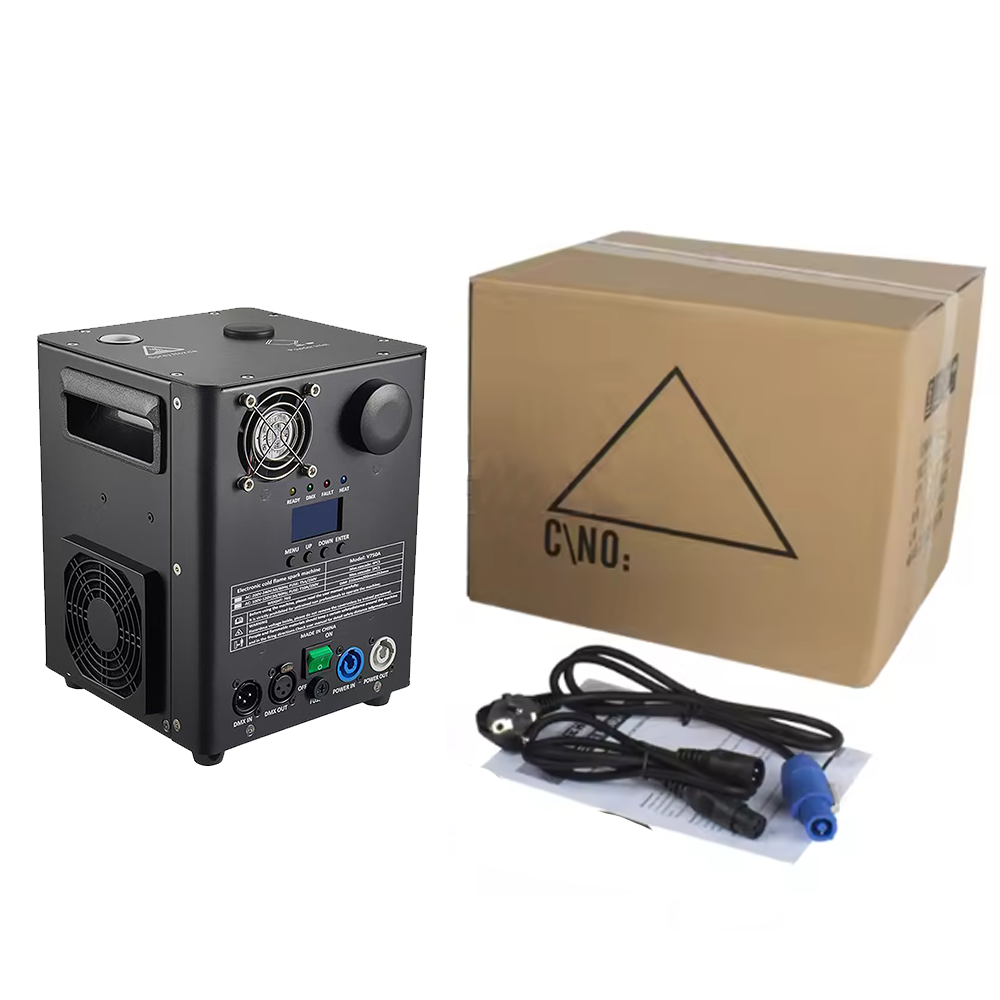 DJSOURCE 750W Cold Spark Machine Stage Equipment Cold Flame Sprayer Electronic Spark Machine
