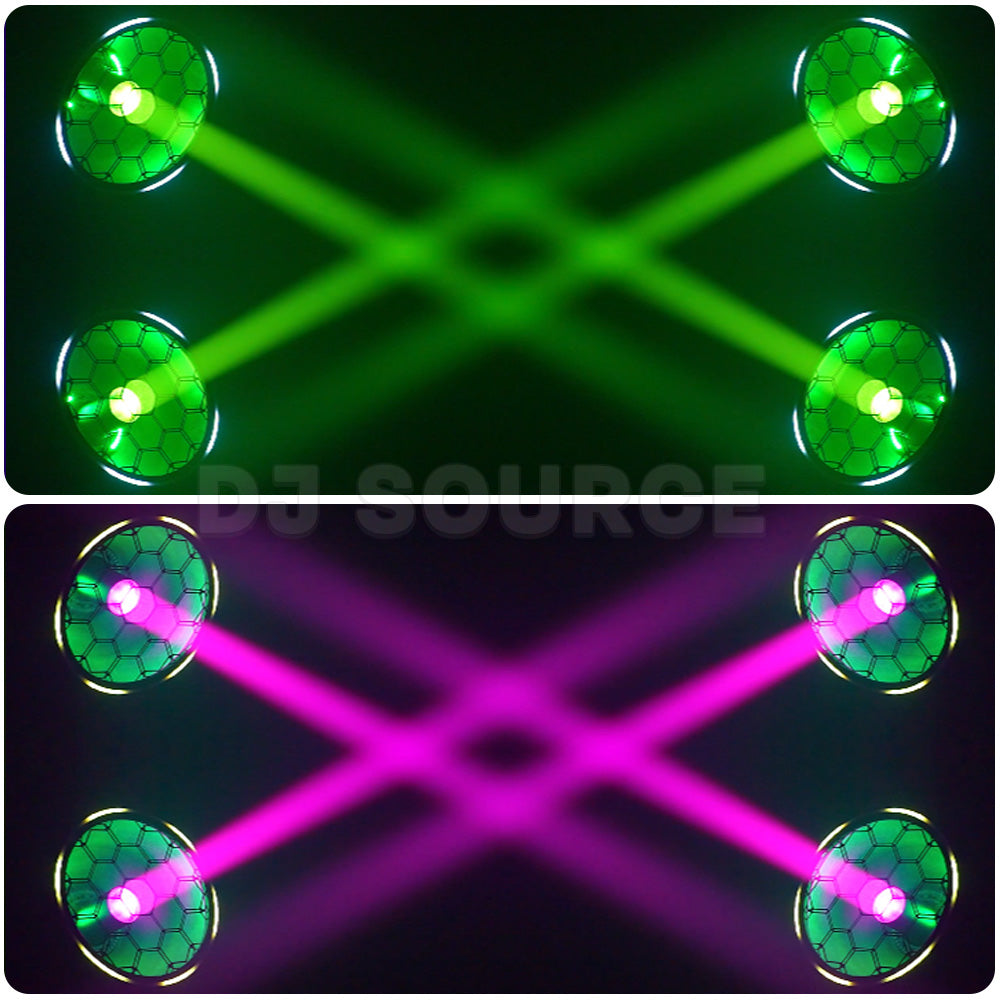 DJSOURCE LED 200W Beam With RGB Backlight Retro Stage Wash Effect Lighting For Dj Disco Club Wedding Party Club Indoor Strobe Stage Light
