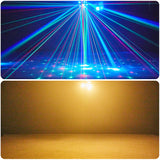 Load image into Gallery viewer, DJSOURCE 4Arms LED 12x10W RGBW 4in1 with RG Laser Strobe Light Remote DMX Control For Party Dj Disco Wedding Indoor Ktv Room Effect Light