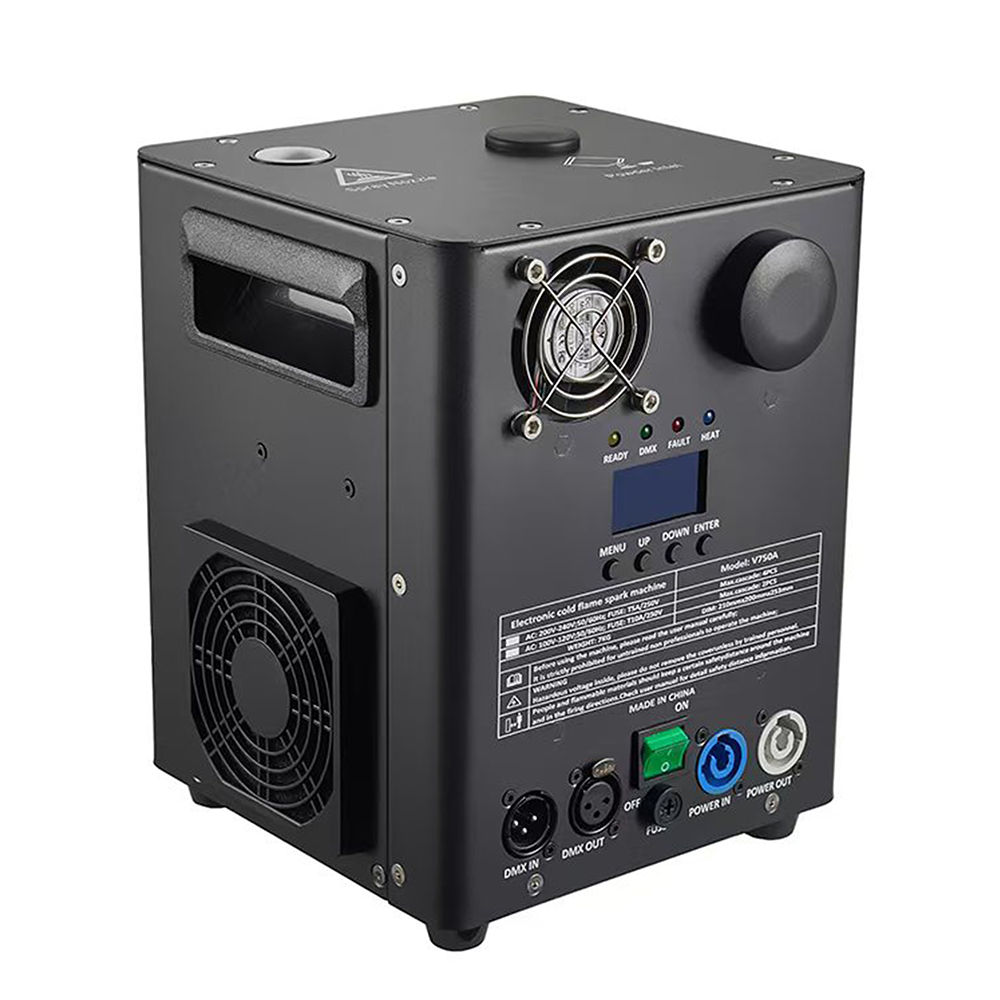 DJSOURCE 750W Cold Spark Machine Stage Equipment Cold Flame Sprayer Electronic Spark Machine