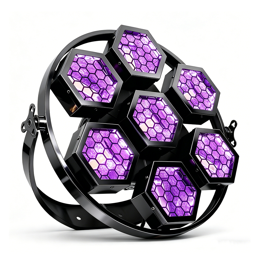 DJSOURCE 7x50W RGB LED Retro Light for DJ Disco Stage effect Lighting