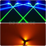 Load image into Gallery viewer, DJSOURCE Remote Control LED 12x3W RGBW 4in1 Beam 3LEDS Gold Strobe Moving Head Lights For Birthday Party Night Events Room DIsco