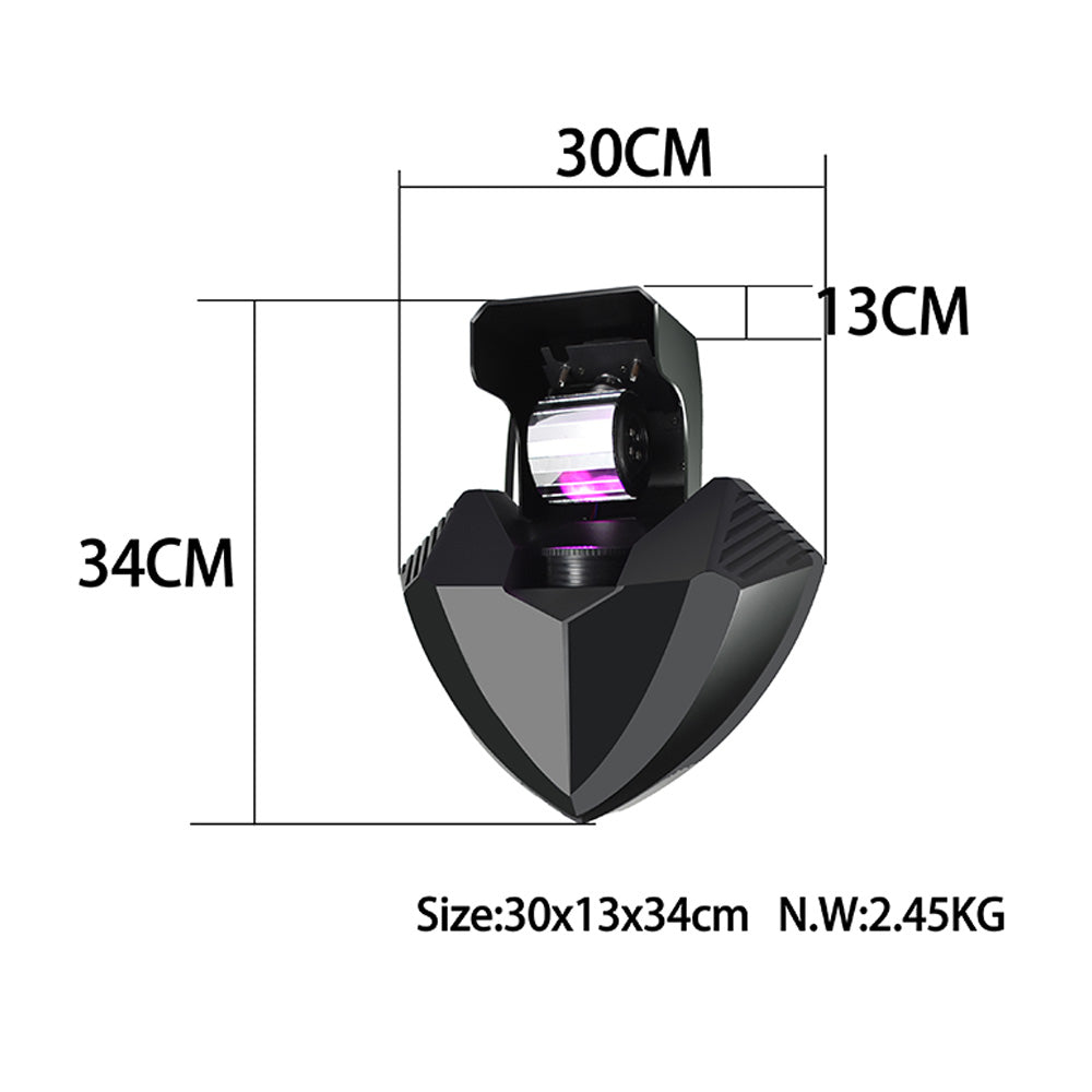 DJSource LED 180W Wizard Reflective Lens Rotate Beam Gobo