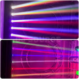 Load image into Gallery viewer, DJSOURCE LED 6x10W RGBW Beam + 6x500MW Red Laser Moving Bar Strobe Effect For Dj Disco Club Wedding Stage Lighting