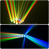 Load image into Gallery viewer, DJSOURCE LED 12x10W RGBW Beam + Bee Eye + RG Laser + SMD RGB Ring + White Strobe 5in1 Effect For Party Club Bar Dance Dj Disco Indoor Stage Lighting