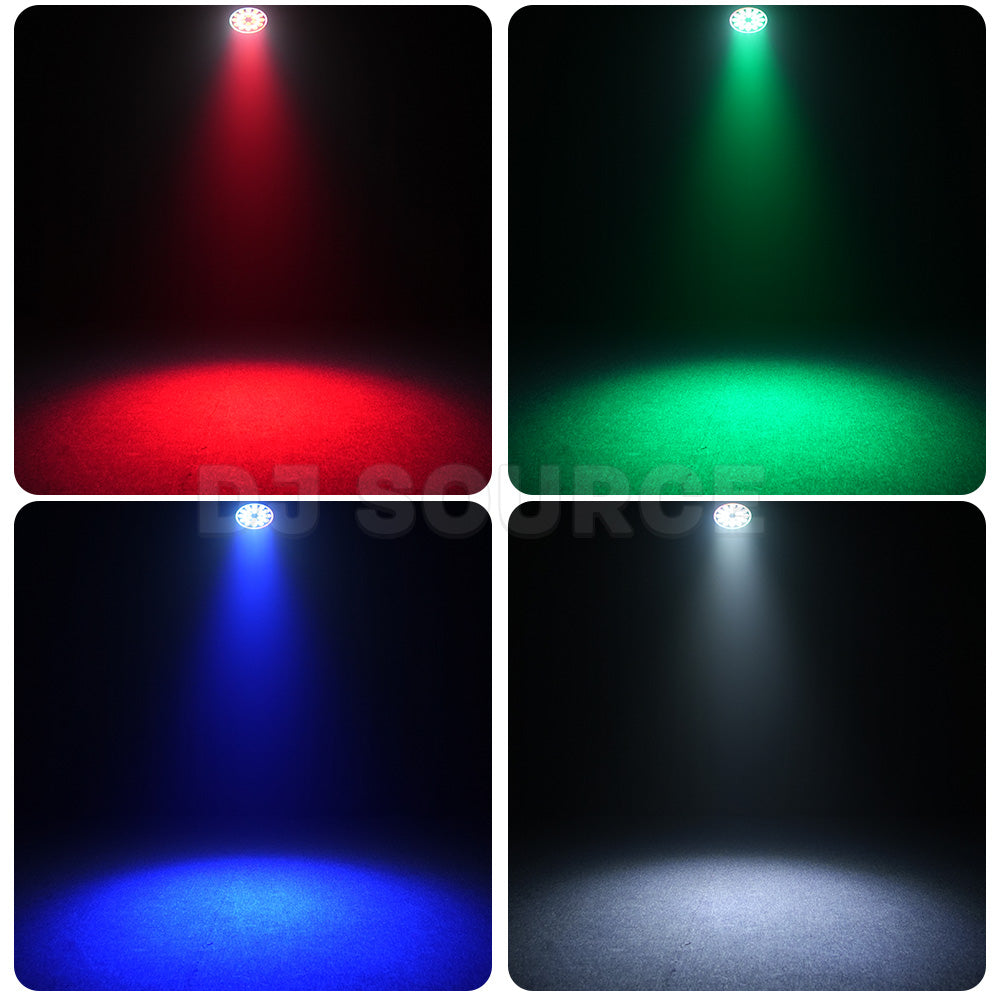 DJSOURCE LED 18x4W RGBW 4in1 With LED Ring Stage Par Lighting Club Wash Effect Strobe Flat Bar Lighting Dj Disco Concert Light