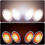 Cargar imagen en el visor de la galería, DJSOURCE LED 2x100W Warm Cold White 2in1 With Auxiliary RGB Light Ring Retro Blinder Wash Strobe Effect Stage Lighting For Dj Disco Party Background Club Bar Lighting
