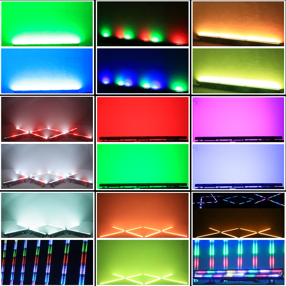 DJSOURCE LED Bar 96x2W White Strobe With RGB 3in1 Running Horse Effect Wash Effect Bar Light
